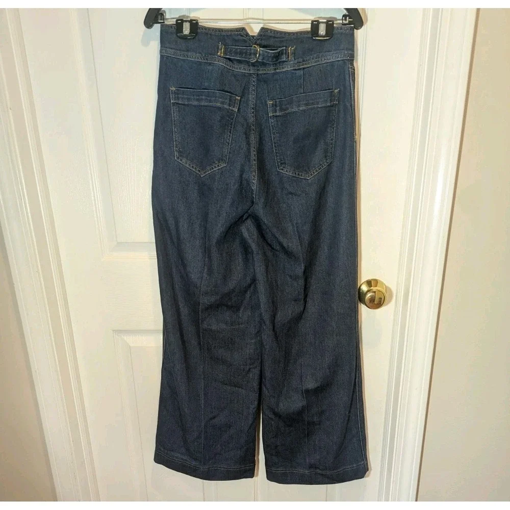 Y2K High Rise Wide Leg Jeans Dark Wash House of Harlow 1960 Women's 28